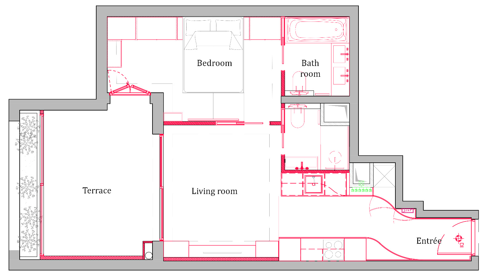 MAGNIFIQUE 2 PIÈCES LUXUEUSEMENT RÉNOVÉ